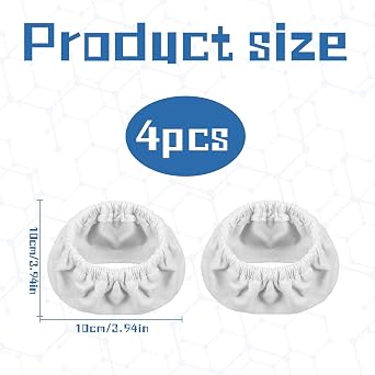 4 Pack Universal CPAP Mask Liners CPAP Mask Cushion Covers Sleep Apnea Mask Liners CPAP Accessories Reusable Cushion Covers Cpap Ventilator Masks Accessories for Most Full Face Masks(White)