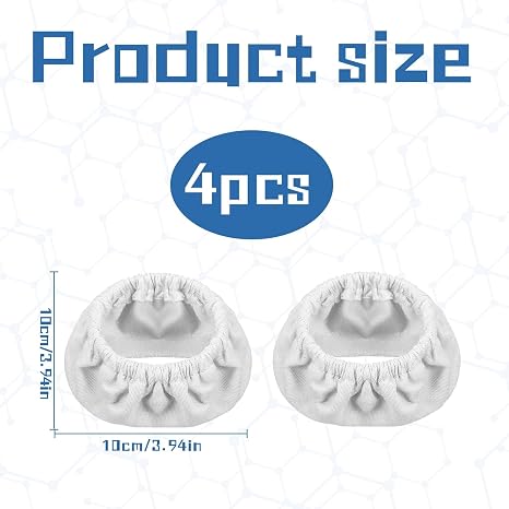 4 Pack Universal CPAP Mask Liners CPAP Mask Cushion Covers Sleep Apnea Mask Liners CPAP Accessories Reusable Cushion Covers Cpap Ventilator Masks Accessories for Most Full Face Masks(White)