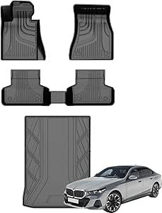 AOMSAZTO Floor Mats and Trunk mat Compatible for 2017-2024 2025 BMW 5 ...