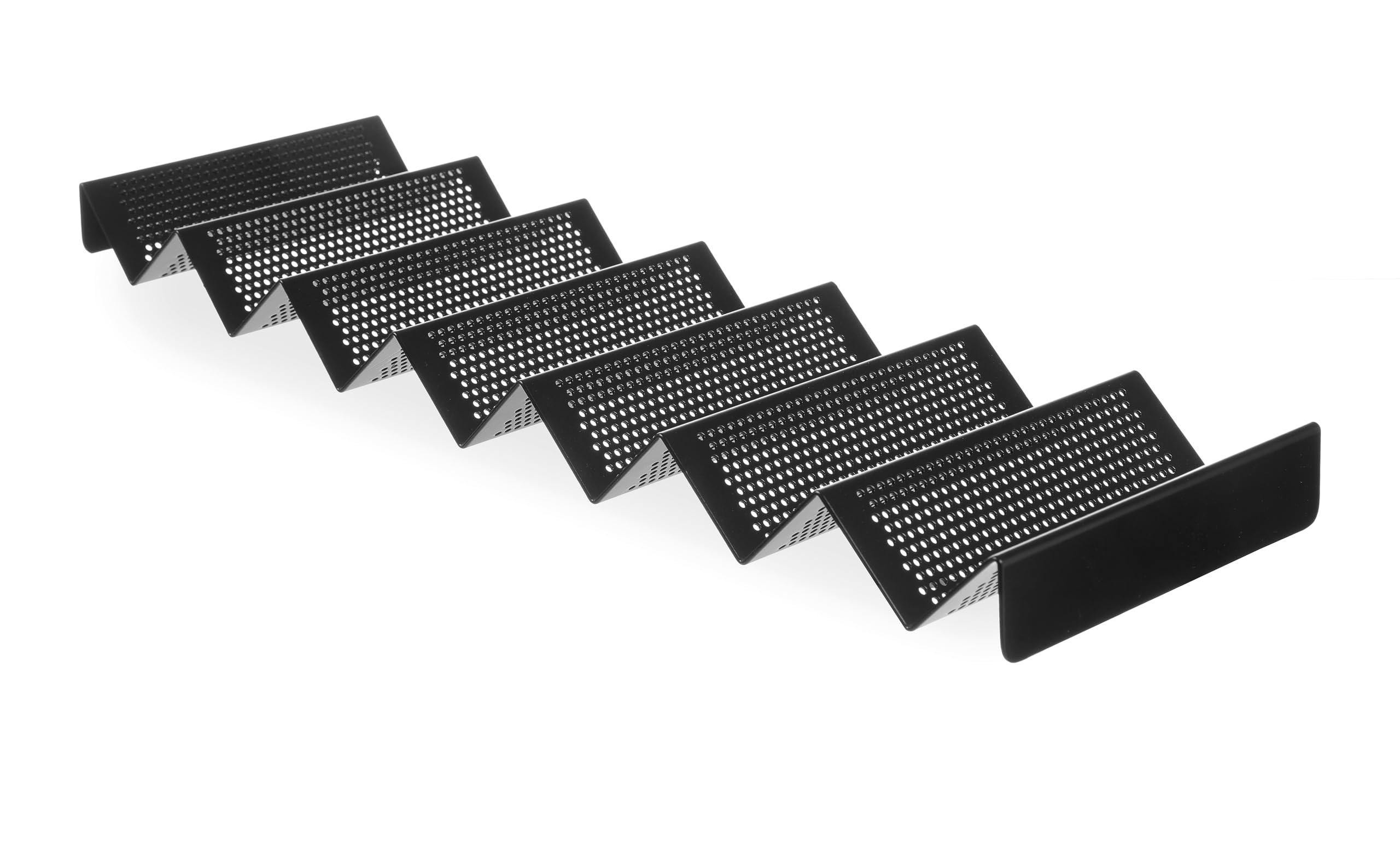 Support perforé pour petits pains présentoir aluminium noir vitrine HENDI