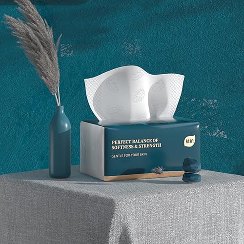 Miniatura 6 de Tejido facial suave pequeño, funda de bolsa, no en caja, servilleta facial desechable, material de fibra de pulpa de madera no algodón, papel facial