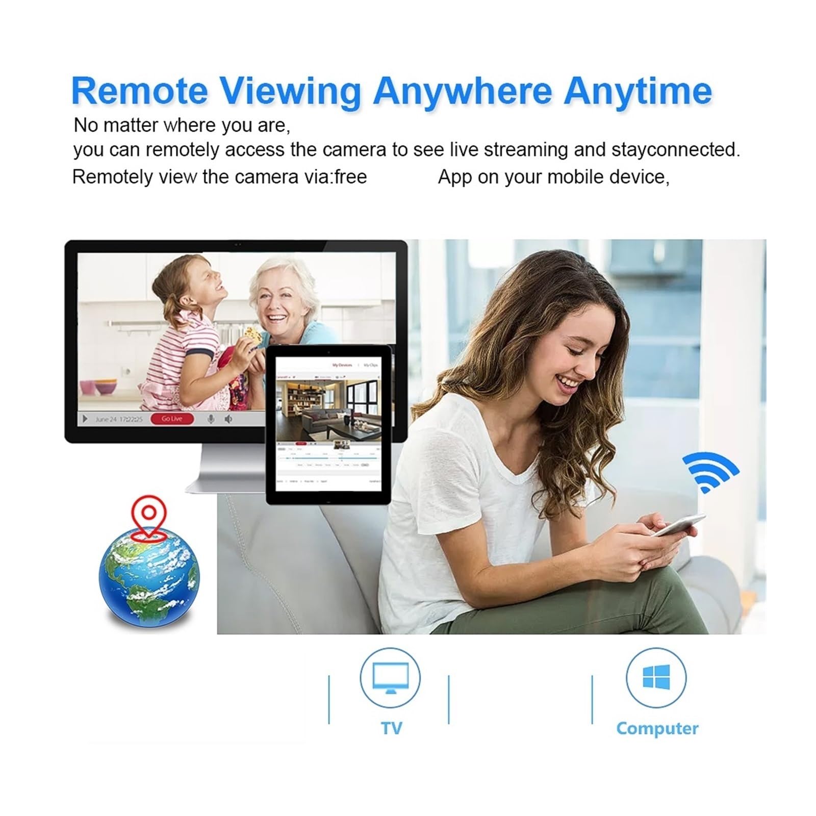 Kamera bezpieczeństwa, Zestaw do nadzoru wideo CCTV 4K 8CH POE NVR 3840 * 2160 8MP zewnętrzne kamery IP POE H.265 zestaw kamer bezpieczeństwa(2T,8CH NVR 4pcs cam)