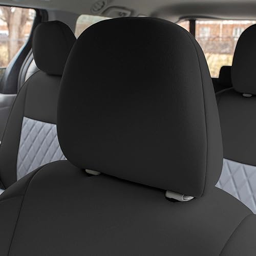 Miniatura 4 de FH Group Fundas de asiento de neopreno de ajuste personalizado para Toyota Sienna 2011-2020 con inserto Neosupreme resistente al agua, 3 fila, gris