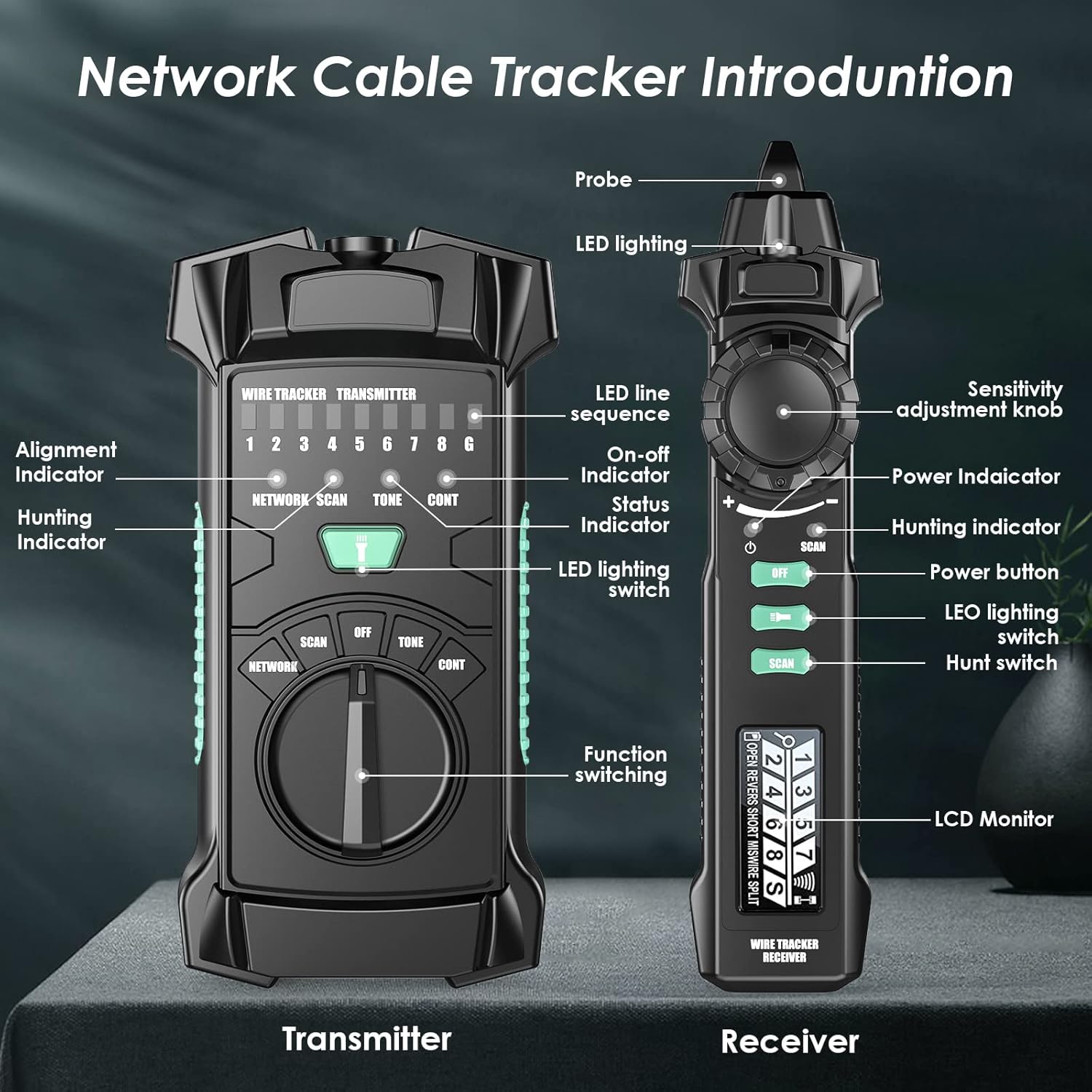 Buy Seesii Network Cable Tester, Multifunctional Cable Tracer