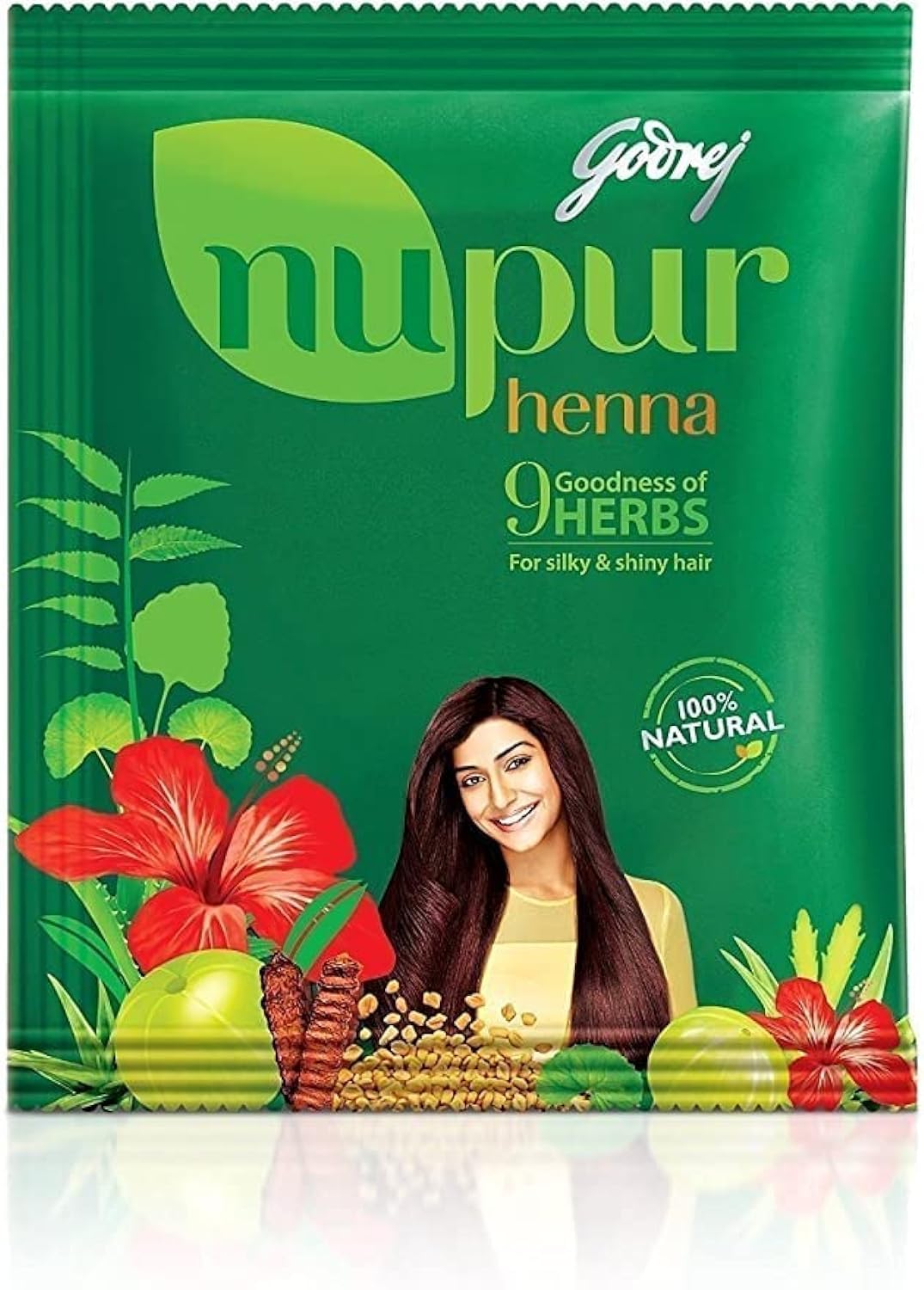 Godrej Nupur Henna Mehndi for Hair Color with Goodness of 9 Herbs