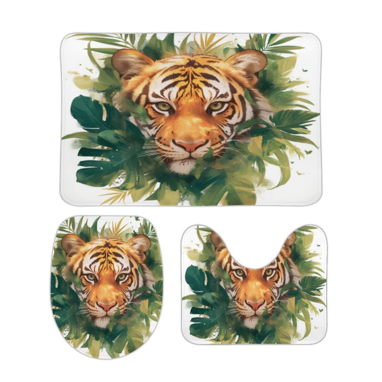 Alfombrillas de baño y alfombras de microfibra antideslizante Tiger