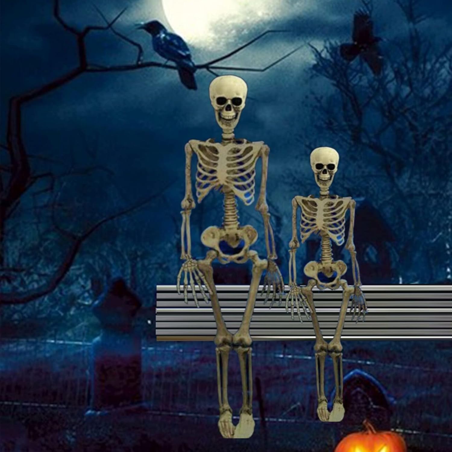 Halloween Skeleton Life Size,Skeletons for Halloween Full