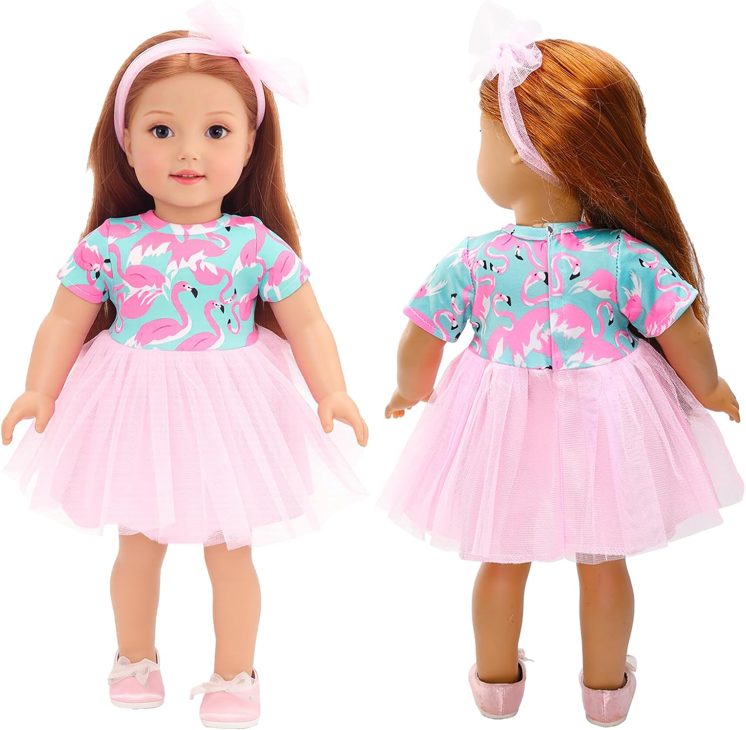 BARWA Doll Clothes and Accessories for 18 inch Girl Dolls Mermaid Casual Tutu Dress, Outfits, Swimsuit, Underwear… (C: Tutu Dress)