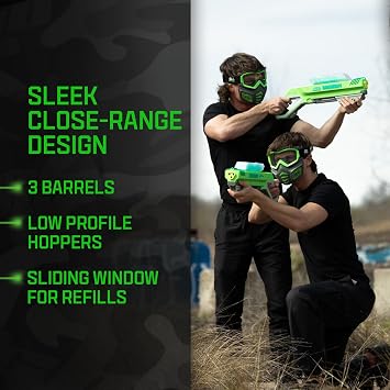 Gel Blaster Barracuda Pump-Action Gel Blaster for Ages 14+ Outdoor Toy with Hopper & Safety Goggles