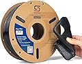 Siraya Tech Flex TPU Filament - 85A Shore, ISO 10993, High Flexibility & Toughness, High Flow & Speed, Easy to Print, Moisture-Resistant Aluminum Bag - Ideal for Footwear, Protective Gear (Black, 1kg)