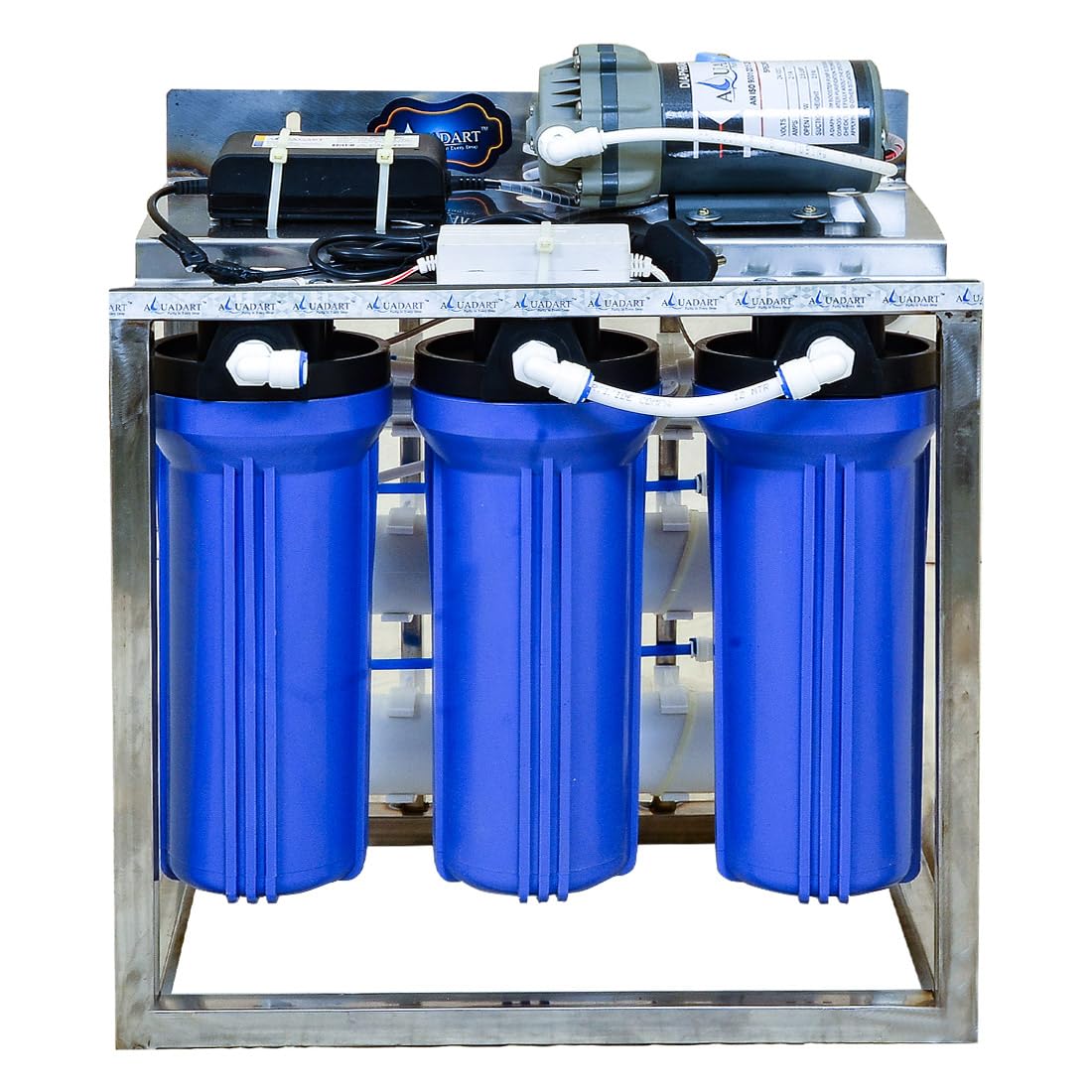AquaDart Ro 25 LPH commercial RO + UV water purifier Plant 25 Liter Per Hour Blue Stainless steel Full Automatic with TDS Adjuster-image-36