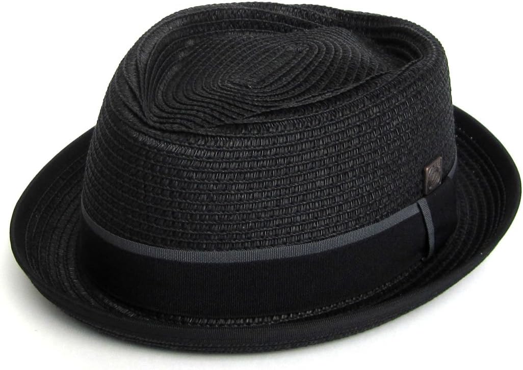 DASMARCA Mens Summer Pork Pie Straw Hat