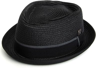 DASMARCA Mens Summer Pork Pie Straw Hat 