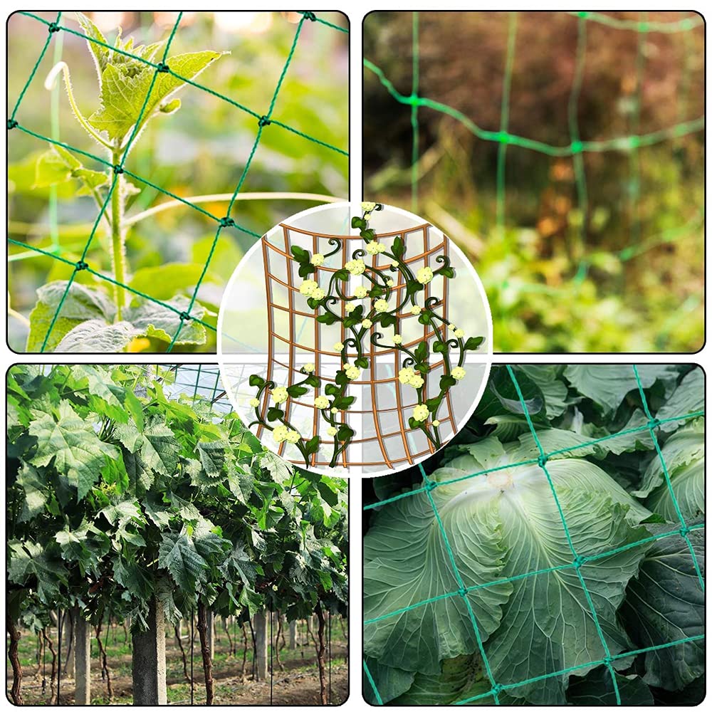 Filet Jardinage Balcon Filet De Croissance Plantes 90x90cm - Support Grimpantes Jardin Balcon Filet Jardin Plantes Grimpantes Crochets