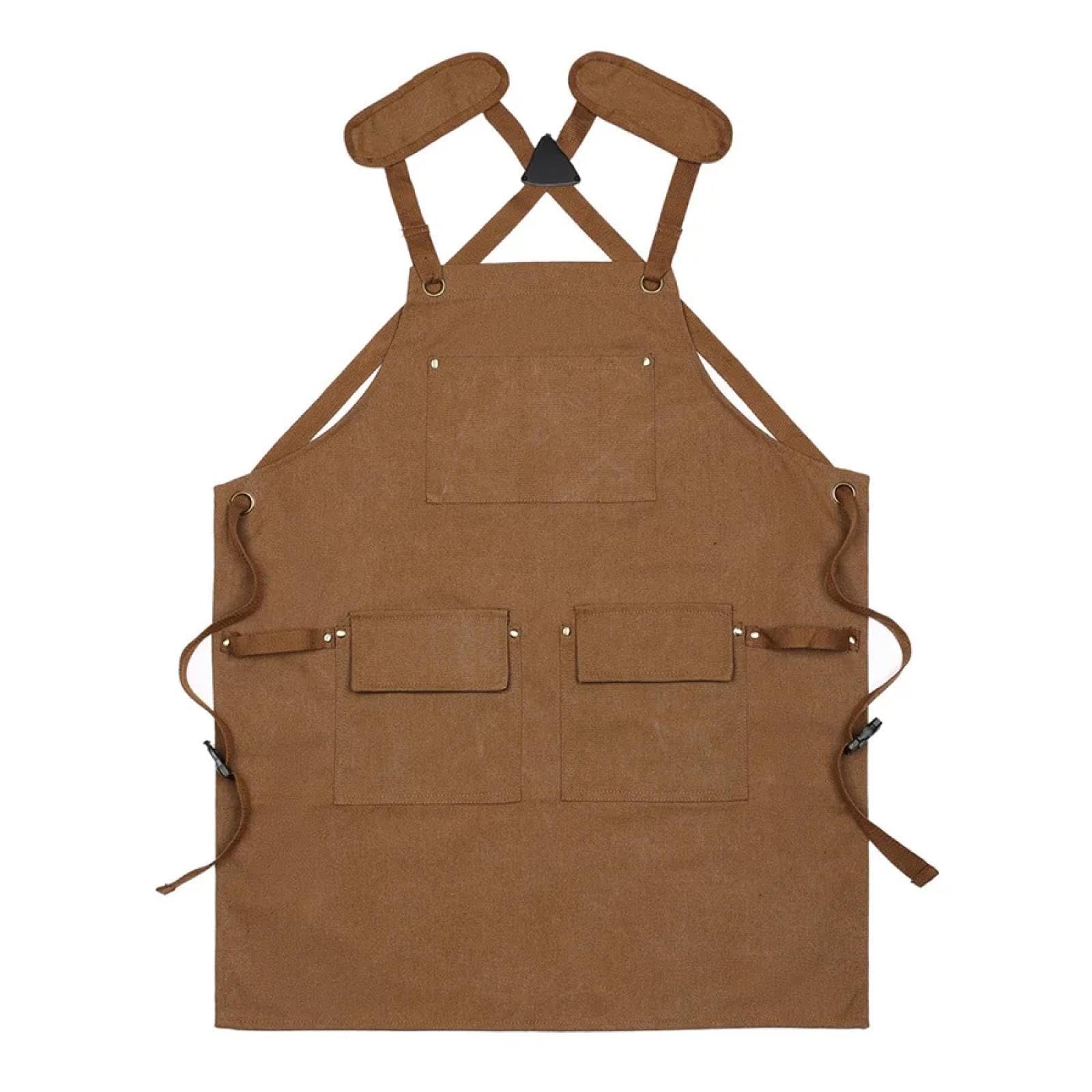 Delantal Cocina Baberos Delantales De Lona Impermeables De Algodón Puro Grueso para El Hogar De La Cocina De Mezclilla