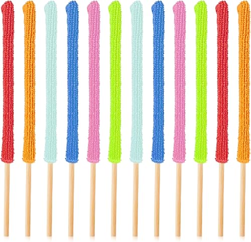 Cobee Palitos de microfibra para detalles 12 piezas mini herramientas de limpieza para interiores y exteriores cepillo creativo de limpieza para