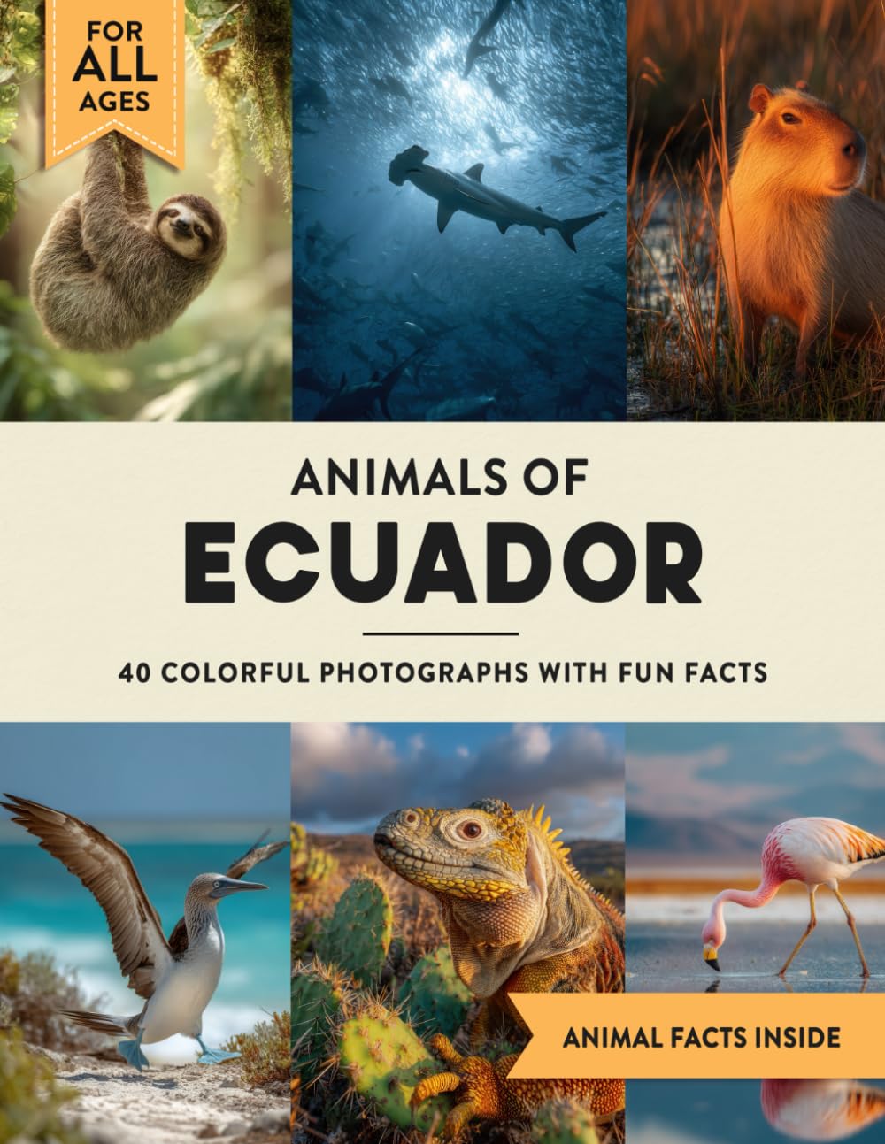 Animals of Ecuador: A Wildlife Picture Book With Fun Facts Including Galapagos and South America For Kids & Adults