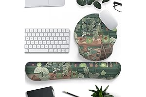 Kawaii Frog Mouse Pad with Wrist Rest - Ergonomic, Pain Relief Mat