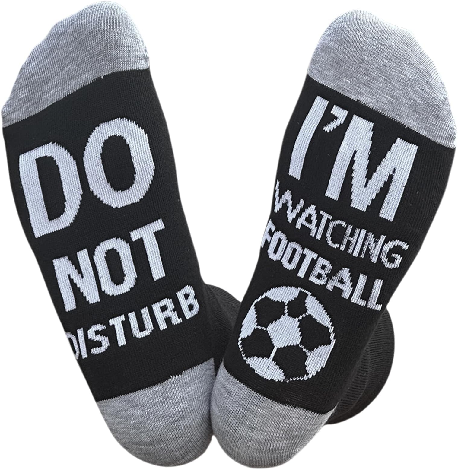 HimozooDo Not Disturb I'm Watching Football or Rugby' Socks Novelty Funny Socks for Men Women Rugby Football Lovers Gifts…