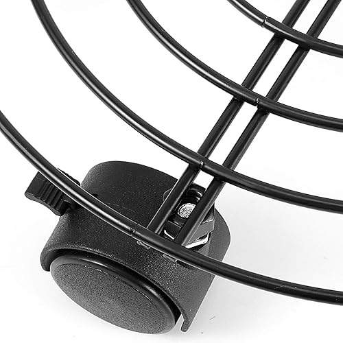 Miniatura 4 de ZOENHOU Paquete de 3 soportes redondos de metal de 11.8 pulgadas con ruedas de rotura, soporte móvil negro de hierro resistente para plantas,