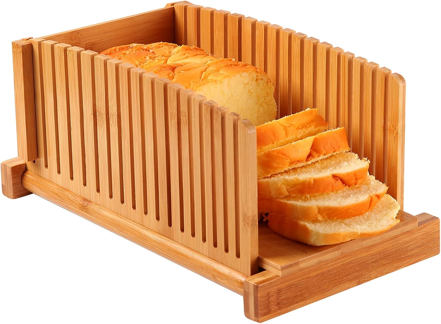 Kiss Core Premium Bamboo Bread Slicer for Homemade Bread