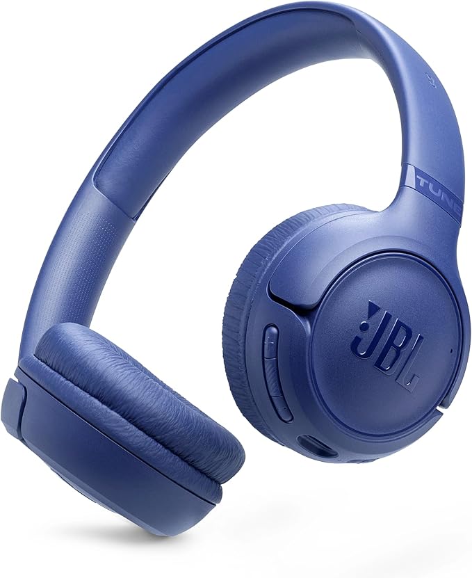 JBL Tune 530 BT, Auriculares supraaurales inálambricos con Bluetooth 6.0, 76 Horas de reproducción con JBL Pure Bass, Plegables, Google Fast Pair, Microsoft Swift Pair, Azul oferta Amazon