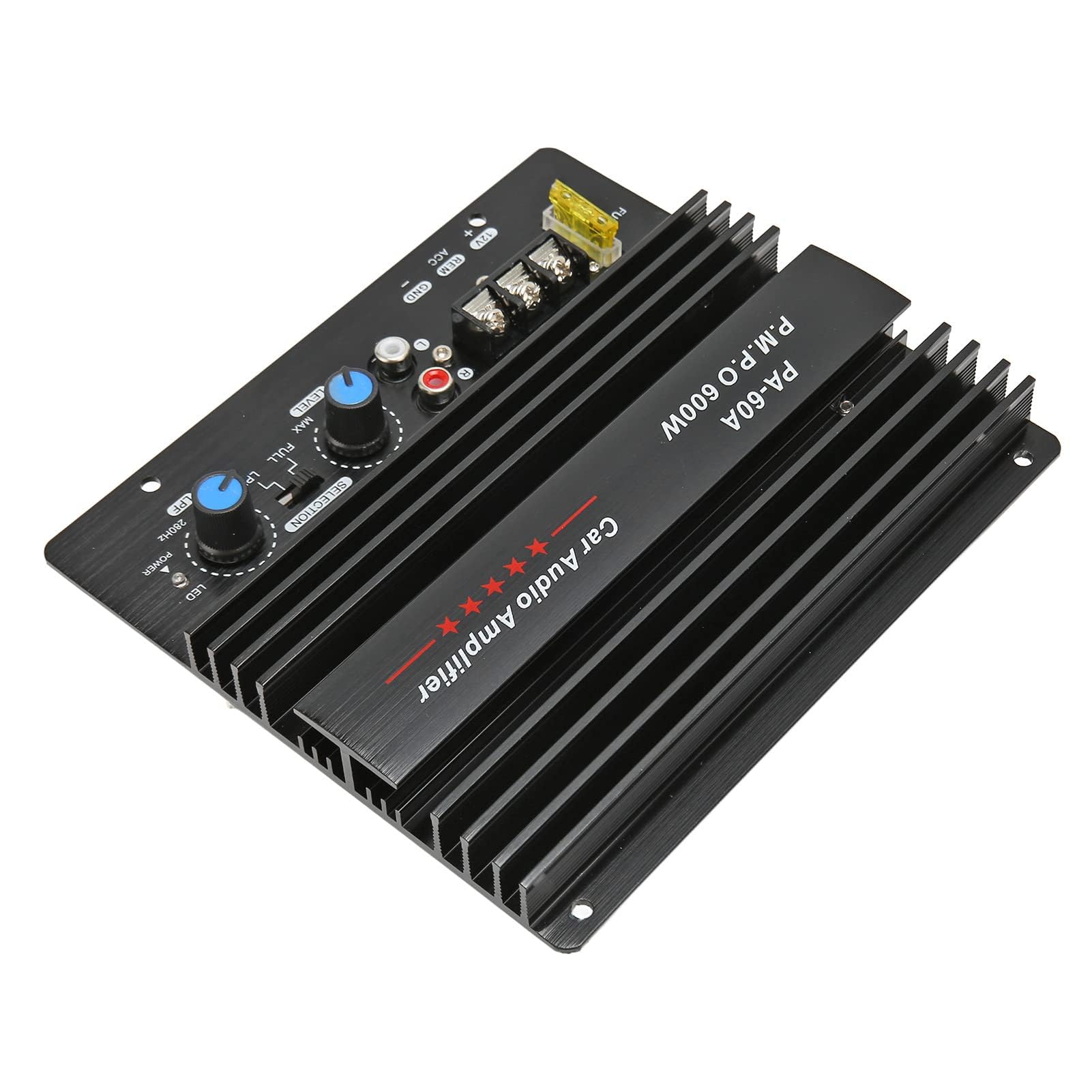Carte D'ampli Amplificateur Haute Puissance Audio de Voiture 600W, Carte de sous-woofer Basse Puissante 12V pour la Plupart des Voitures