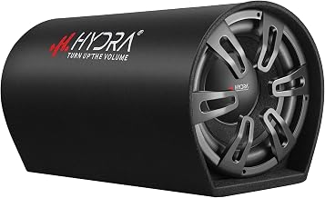 Hydra HY-Sonic 10ABT 10 Inch Active Car Basstube with Inbuilt Amplifier Powered Subwoofer (RMS Power: 450 W)