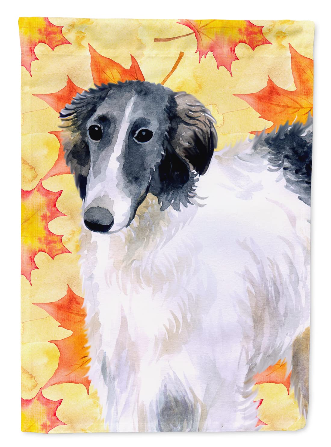 Drapeau Borzoi en canevas épais résistant à la décoloration pour extérieur
