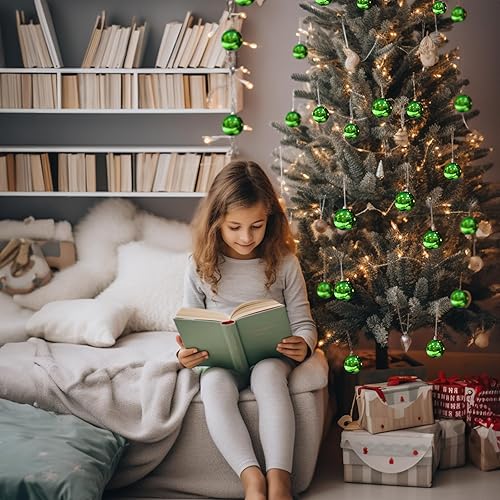 Vista 154 de AMS - Adornos chapados, bolas de Navidad, para decoración de fiestas de vacaciones, colección de árbol para boda, Acción de Gracias, fiesta