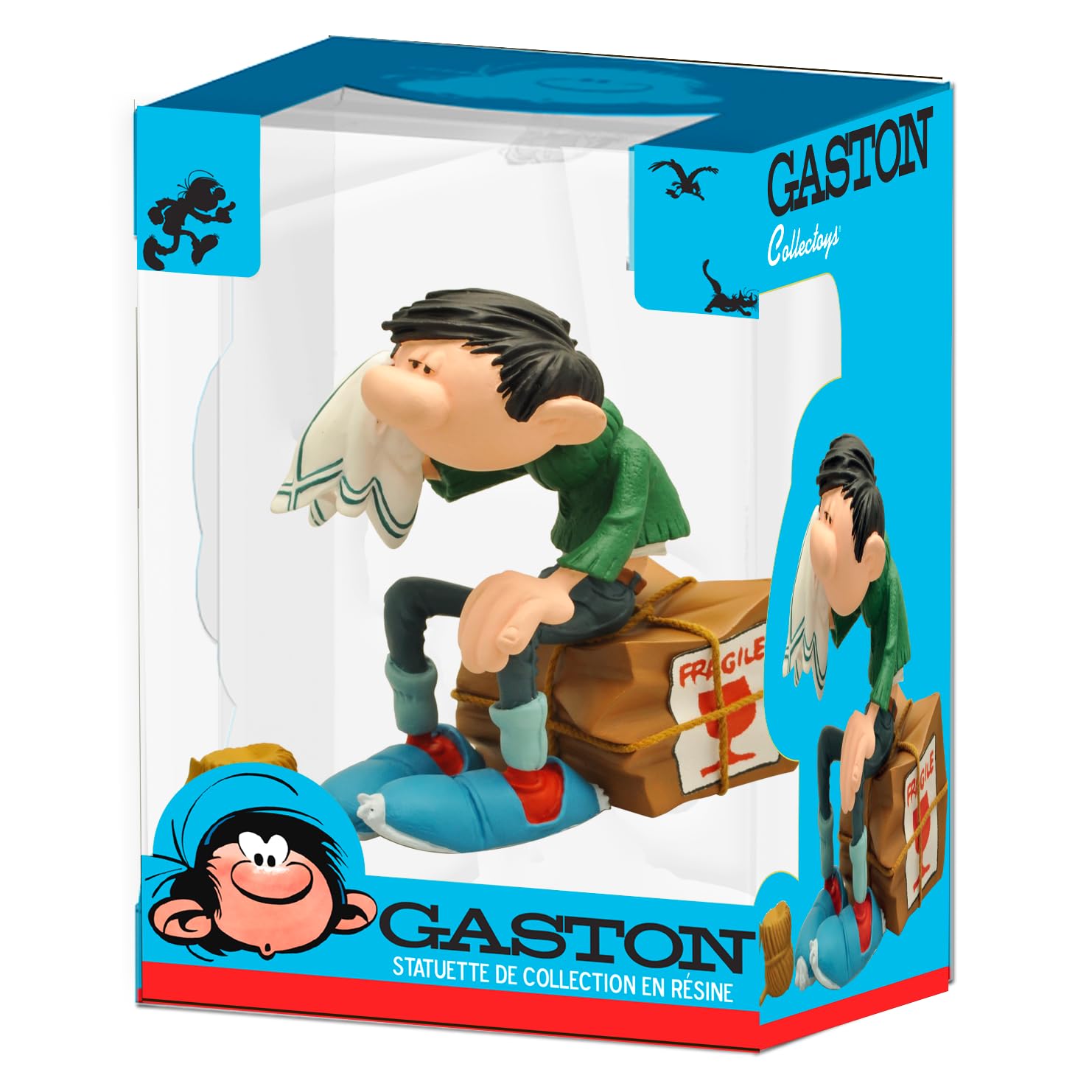 Figurine Gaston Lagaffe - Plastoy Collectoys - Label Emmaüs