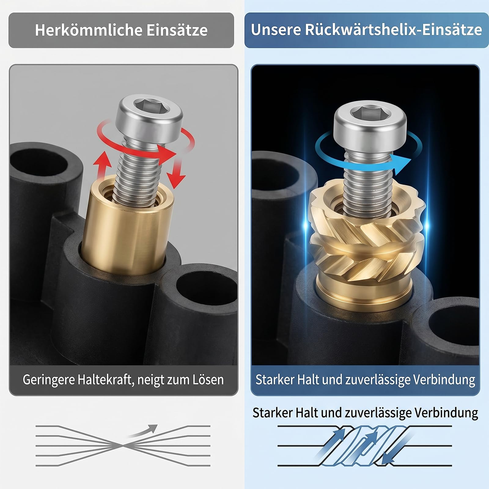sourcing map 200 Stück Gewindeeinsatz M2.5 x 4mm 3.5mm OD Einpressmuttern | Eingebettete Rändelmutter, Messing sourcing map 200 Stück Gewindeeinsatz M2.5 x 4mm 3.5mm OD Einpressmuttern | Eingebettete Rändelmutter, Messing