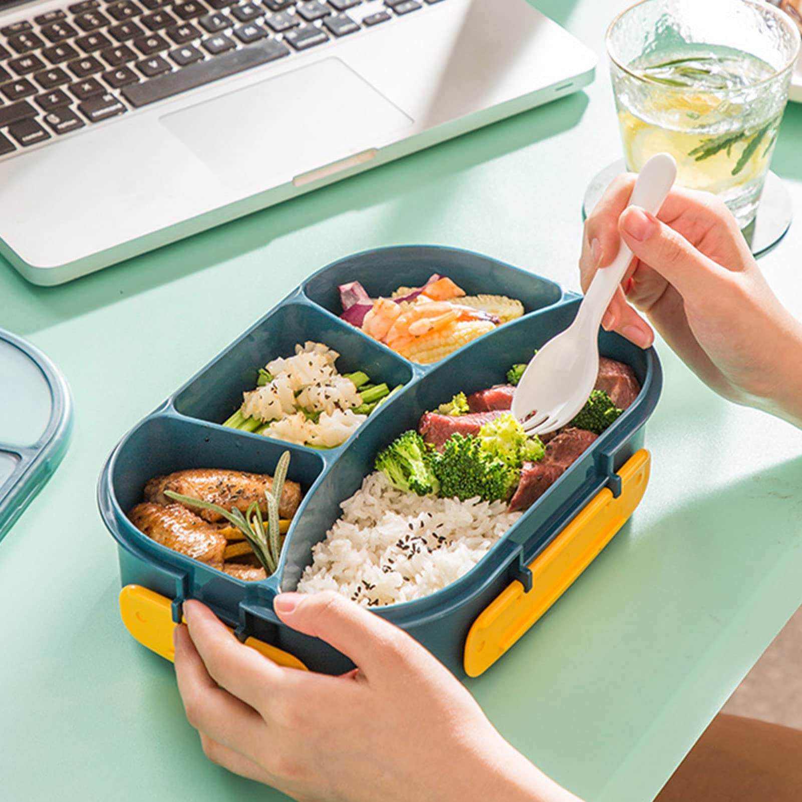Amazon.co.jp: 弁当箱 1800ml 大容量 男性向け 仕切り付き おしゃれ お