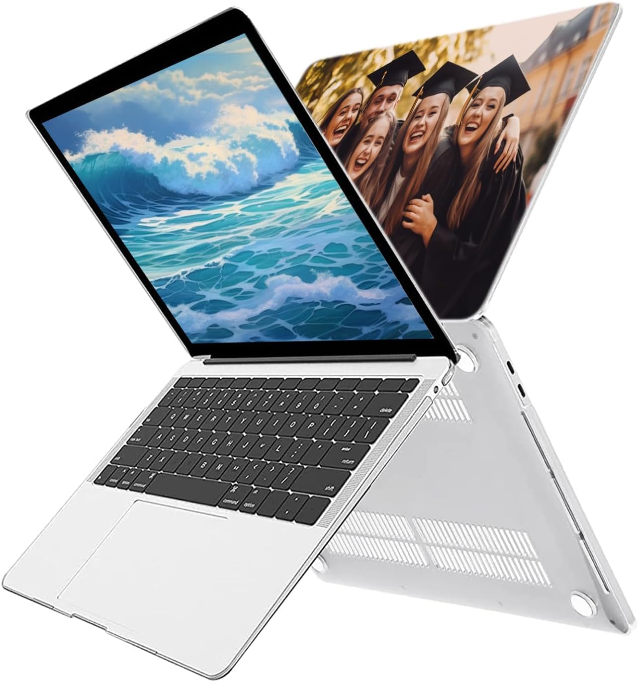 Personalized Custom Photos Laptop Case for Clear MacBook Pro 16 inch Case 2025 2024 2023 2022 2021 M4 M3 M2 M1 A3403 A3186 A2991 A2780 A2485 with Keyboard Cover