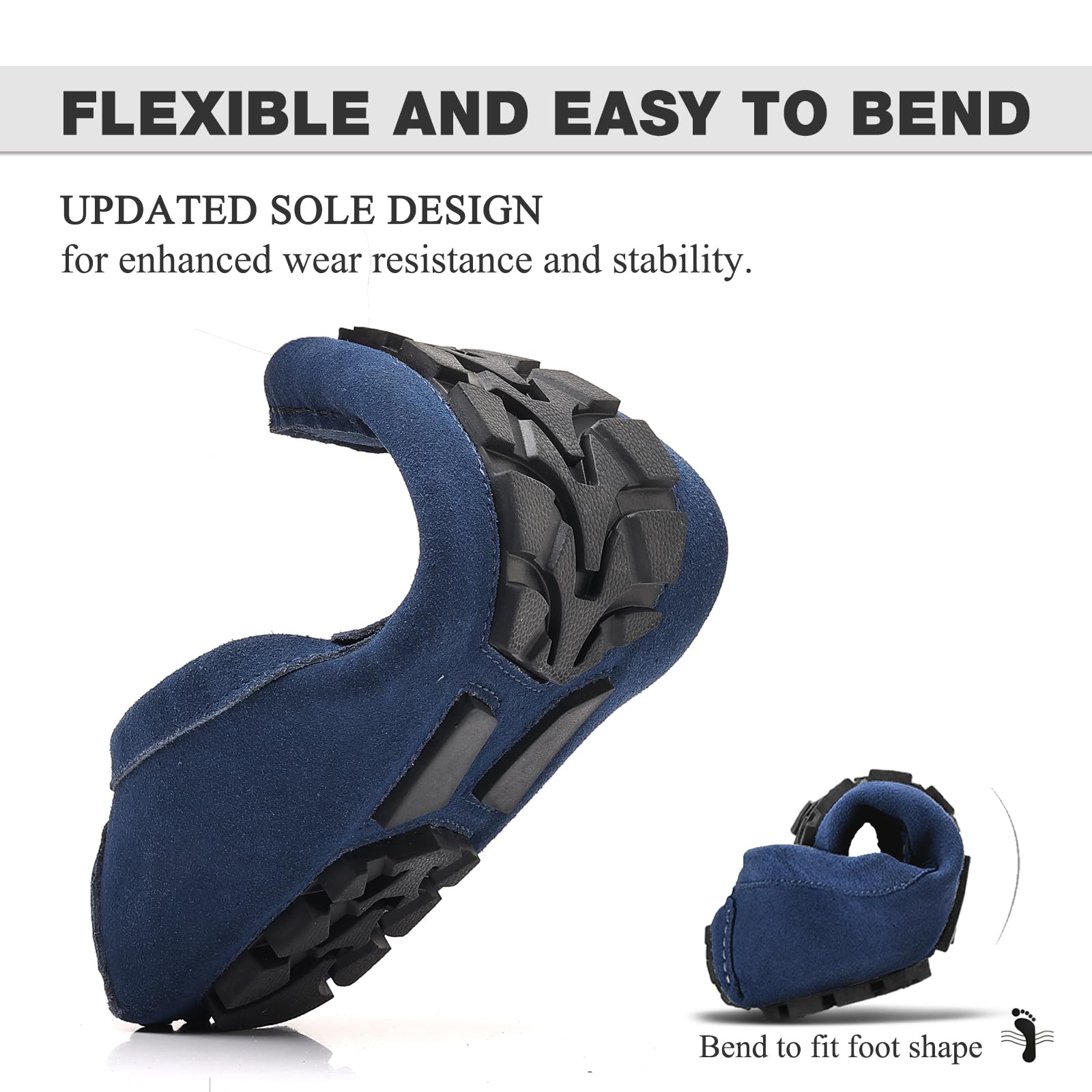 DCZTELG Men's Suede Penny Loafers - Slip-On Comfort Casual Shoes for Business & Driving