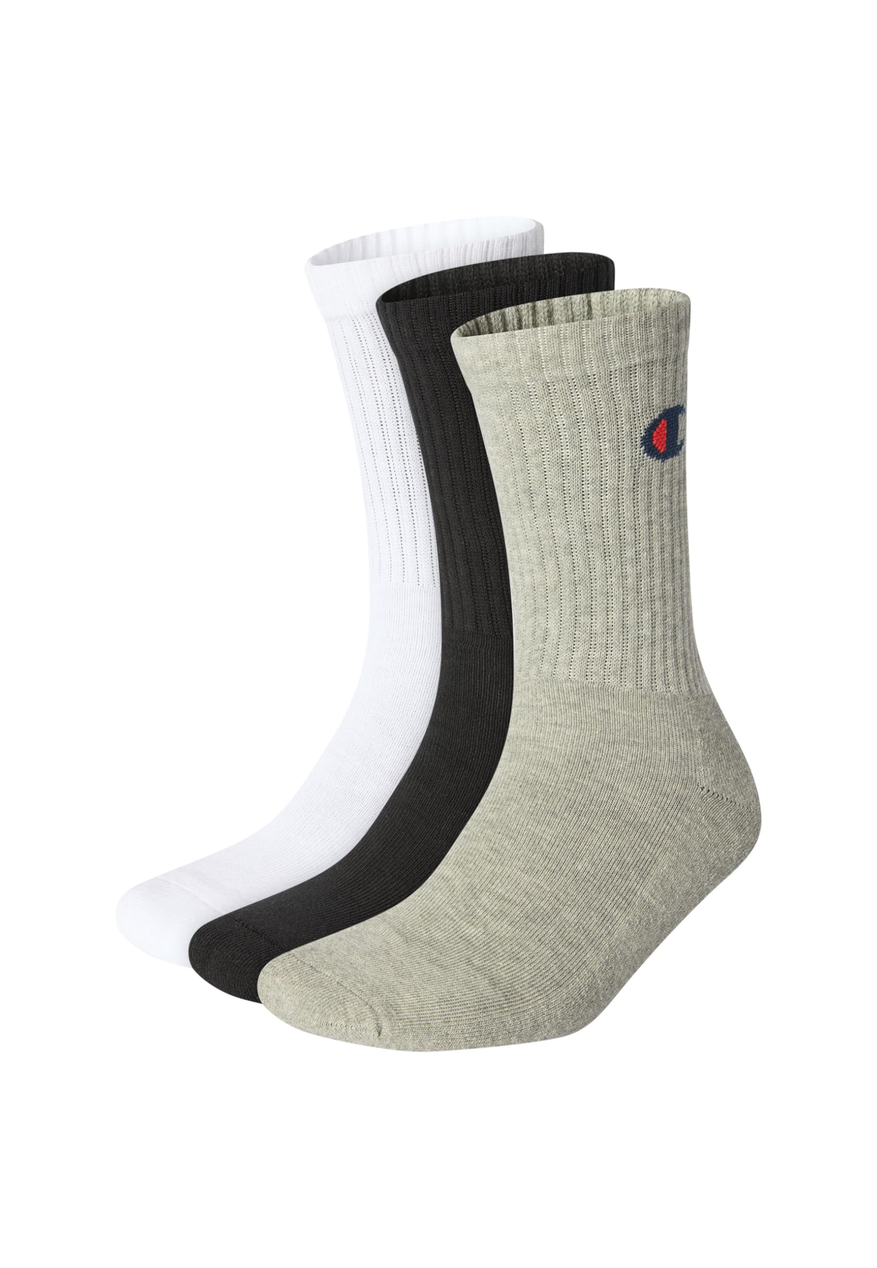 Champion C-Logo 3'lü Paket Crew Çorap, Unisex Yetişkin