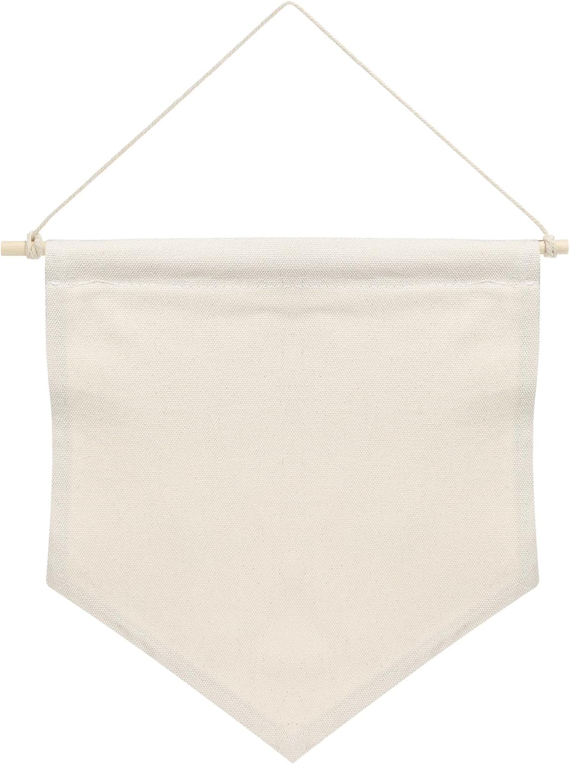 8-Pack Canvas Banners For Jewelry Display - 11.8x14.1", Blank For DIY, Pin & Brooch Organizer
