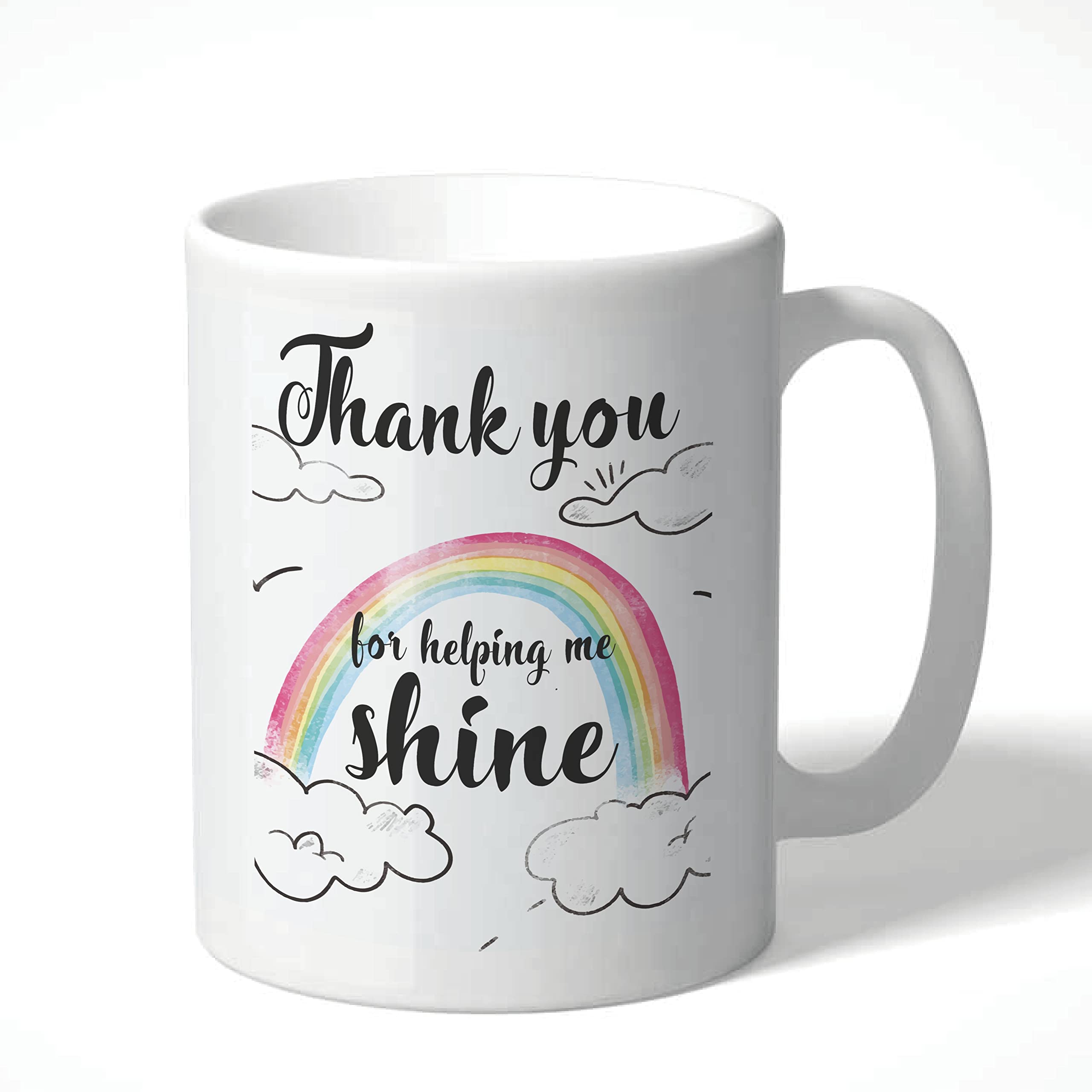 Cheeky Chops Novelty Gift Mug Birthday Gift for Him Her Mug Joke Humour - Teacher Mug Thank You for Helping Me Shine - KMUG05