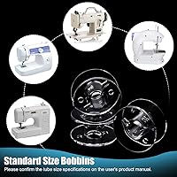 Vista 6 de 50 bobinas, bobinas de plástico para máquina de coser Brother, bobinas de coser con estuche de bobina, bobina para Sin-ger/Bro-Ther, bobinas