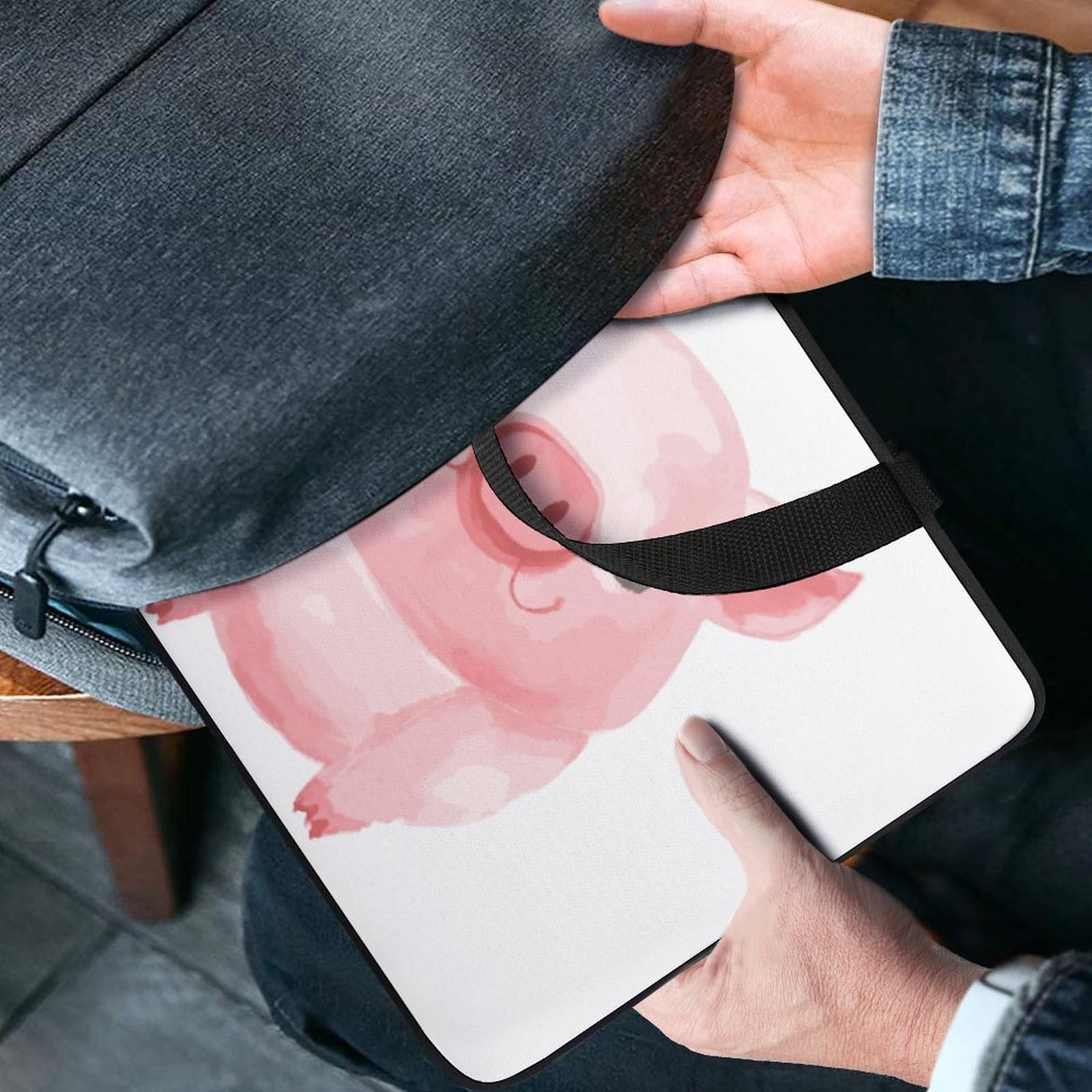 Custodia per laptop da 17", ultra sottile, leggera e impermeabile, in neoprene resistente, con cinghia da polso