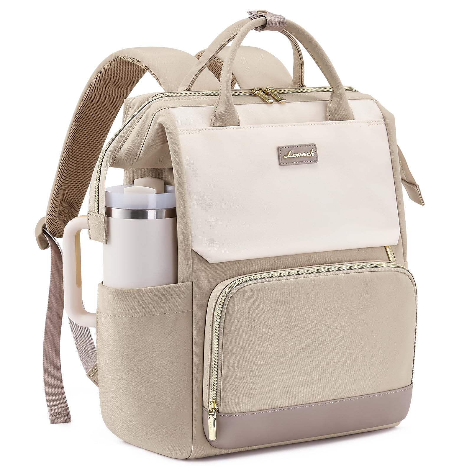 LOVEVOOK Rucksack Damen Groß, 17,3 Zoll Laptop Schulrucksack Teenager Wasserdicht Travel Backpack Women Elegant Uni Schultasche City Tagesrucksäcke Reiserucksack Lehrertasche Arbeitstasche Daypack