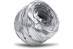 T-shirt Yarn for Crafting: Metallic Ribbon Yarn for Crochet Projects and Home Decor