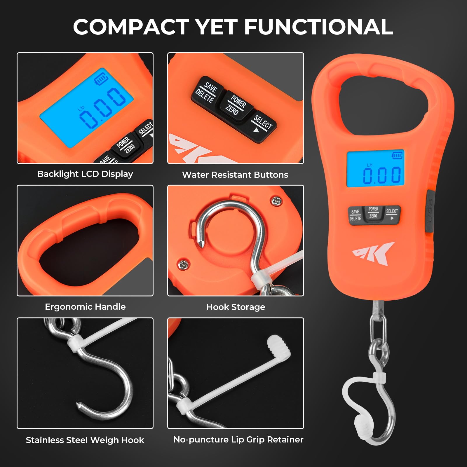 KastKing ToughTide USB Fishing Scale -7