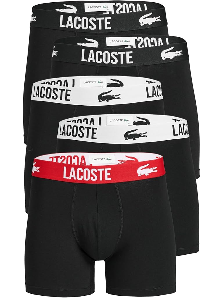 Black Lacoste 5-pack Boxer Briefs
