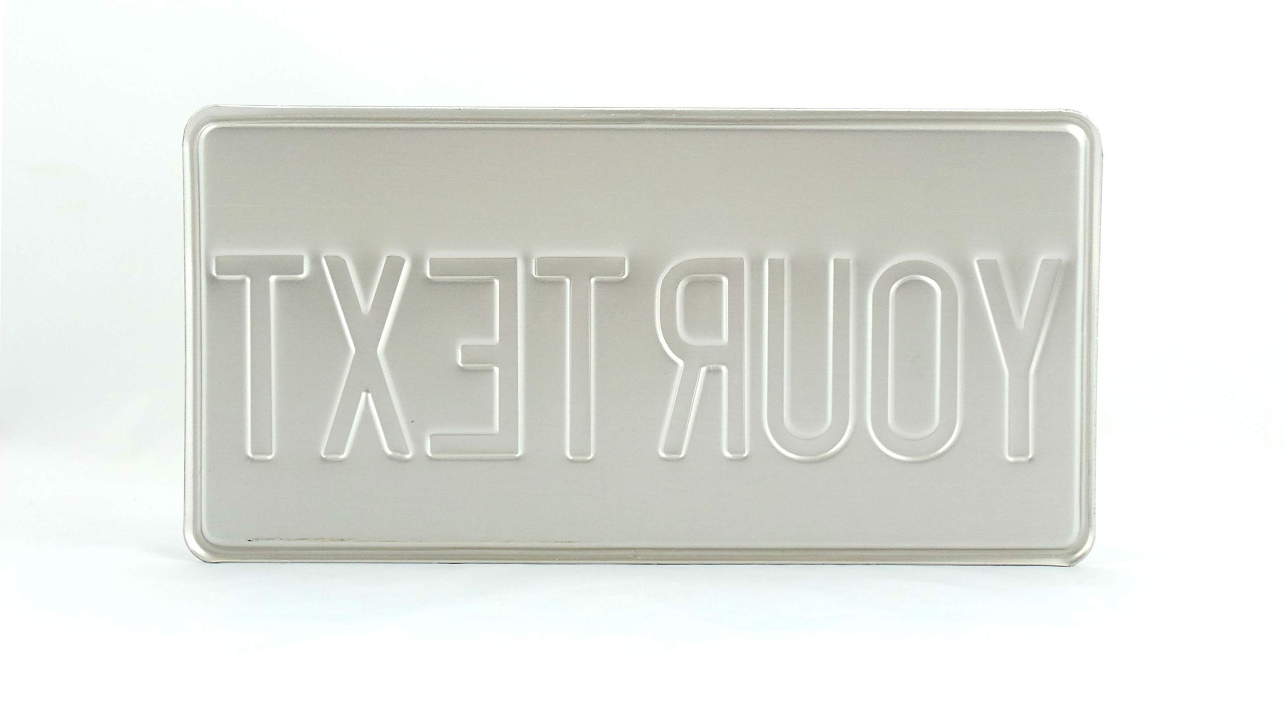 Buy US USA License Plate Number Plate Embossed Custom Alu Text in One