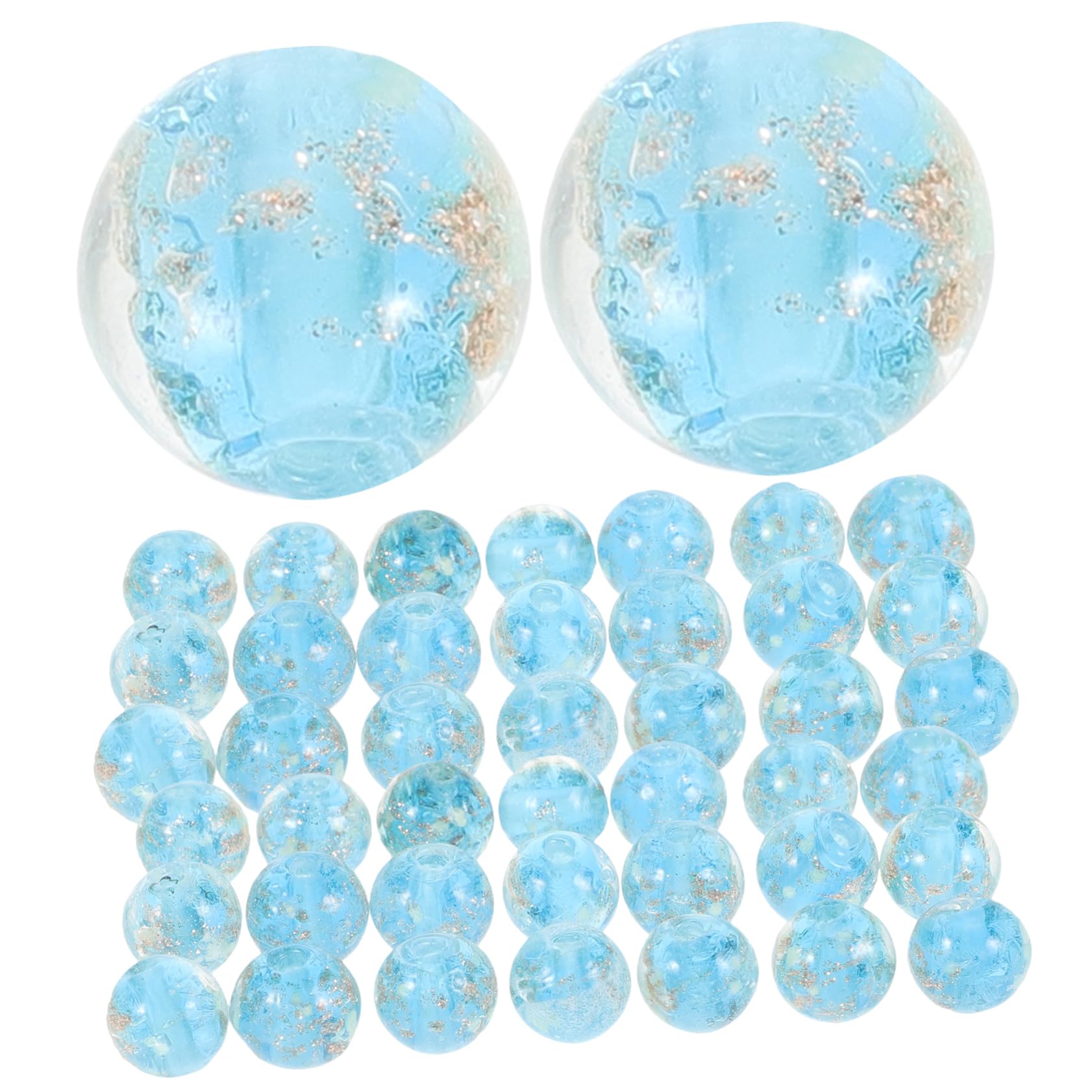 NUOBESTY 400piezas Perlas De Fluorescentes Para Diy Espaciadoras De Joyería y Pulseras Perlas Sueltas Para Manualidades