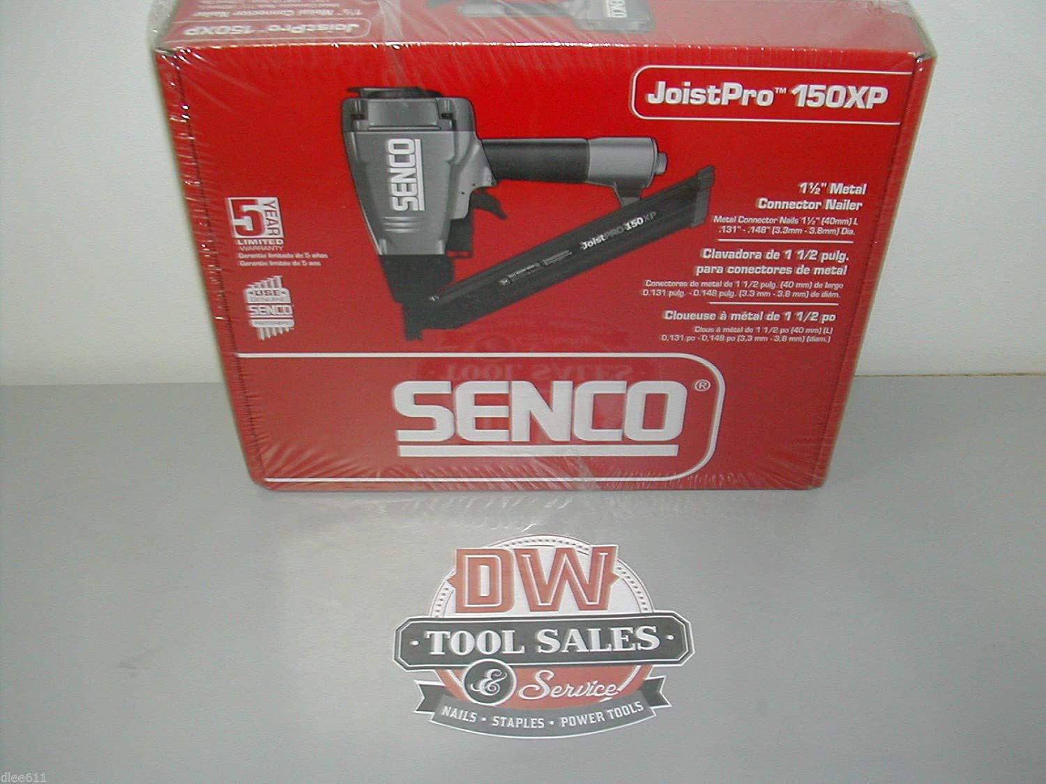 Senco 7L0001N, cloueuse pneumatique, connecteur métallique 1-1/2 po, tête ronde