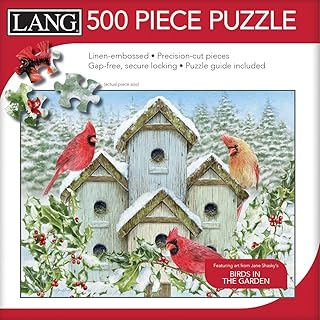Lang Cardinal Birdhouse Puzzle - 500 PC (5039174), Multicolor