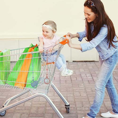 Miniatura 7 de Toy Straps for Baby, Silicone Pacifier Clips Adjustable Stretchable Sippy Cup Straps for Strollers, High Chair, Cribs, Hanging Baskets, Shopping