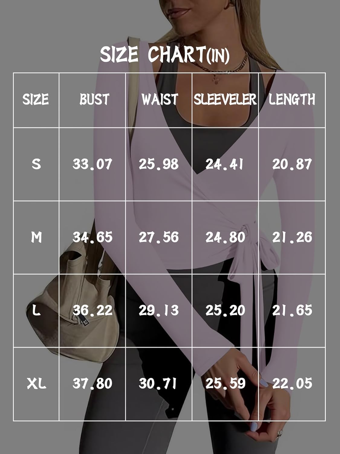 Womens Pilates Wrap Tie Top Y2k Slim Fit Long Sleeve Ballet Workout Top Yoga Cover Up Shirt Casual Outfit - Image 7